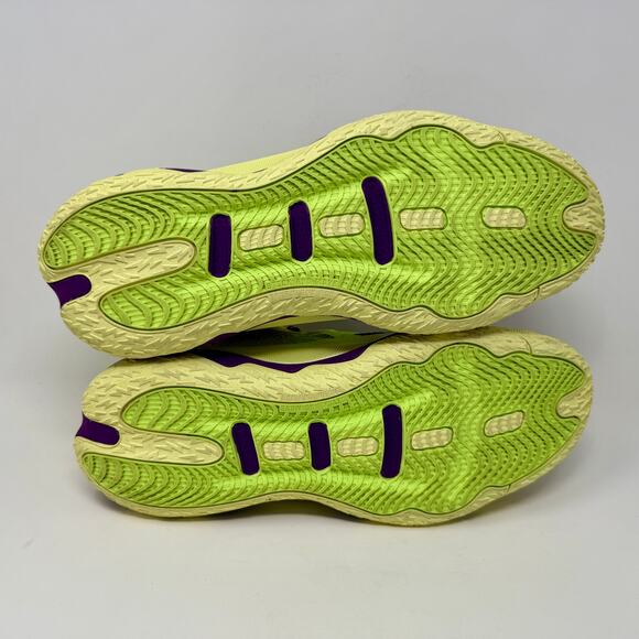 Adidas Dame 8 Lillard Basketball Shoes Mens Sz 13 Purple Yellow S-1524 Sporty - Picture 15 of 16